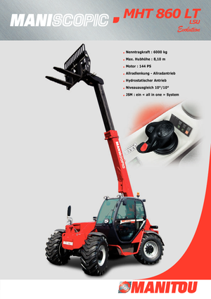 Teleszkópos rakodók Manitou MHT 860 LT LSU