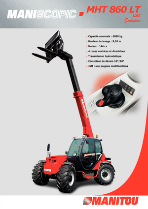 Teleszkópos rakodók Manitou MHT 860 LT LSU