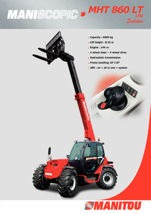 Teleszkópos rakodók Manitou MHT 860 LT LSU