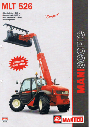 Teleszkópos rakodók Manitou MLT 526 Compact