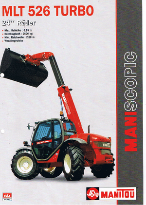 Teleszkópos rakodók Manitou MLT 526 T 24