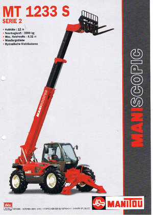 Teleszkópos rakodók Manitou MT 1233 S