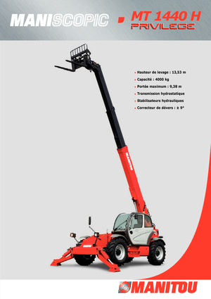 Teleszkópos rakodók Manitou MT 1440 HA