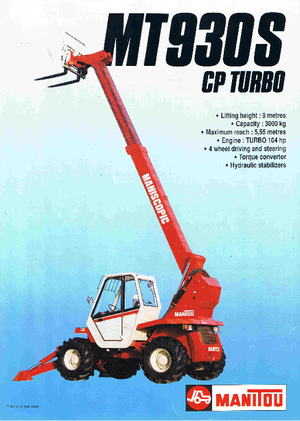 Teleszkópos rakodók Manitou MT 930 CP