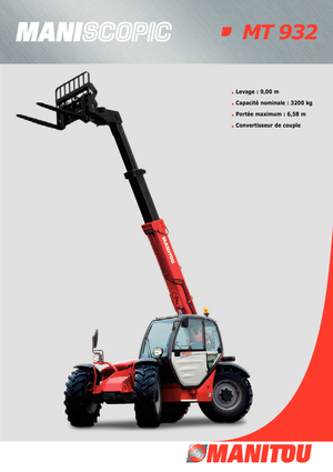 Teleszkópos rakodók Manitou MT 932 Evolution
