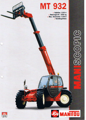 Teleszkópos rakodók Manitou MT 932