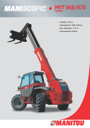 Teleszkópos rakodók Manitou MVT 665 T