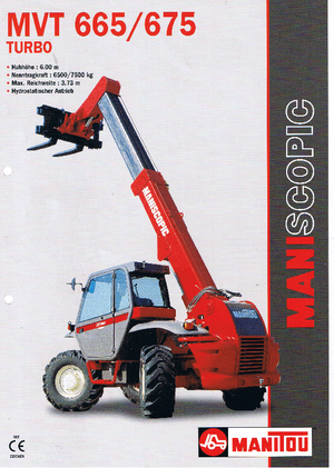 Teleszkópos rakodók Manitou MVT 665 T