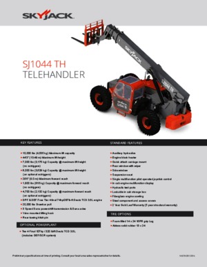 Teleszkópos rakodók Skyjack SJ1044 TH