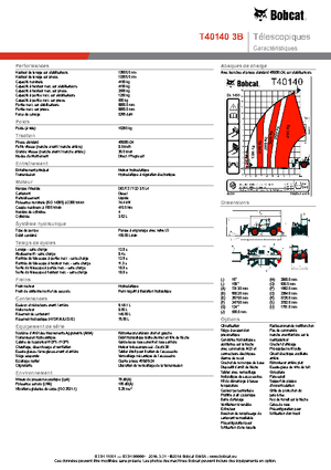 Teleszkópos rakodók Bobcat T40140 IIIB