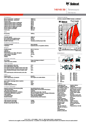 Teleszkópos rakodók Bobcat T40140 IIIB