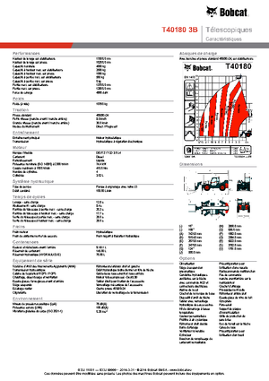 Teleszkópos rakodók Bobcat T40180 IIIB