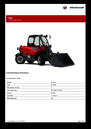 Teleszkópos rakodók Weidemann T4108