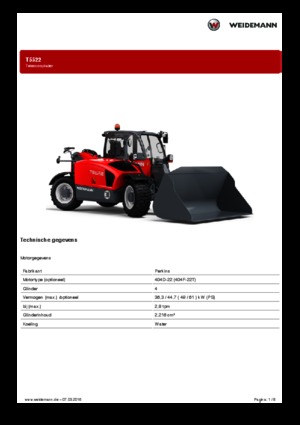Teleszkópos rakodók Weidemann T5522