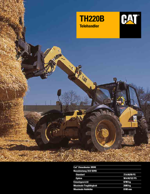 Teleszkópos rakodók Caterpillar TH220B