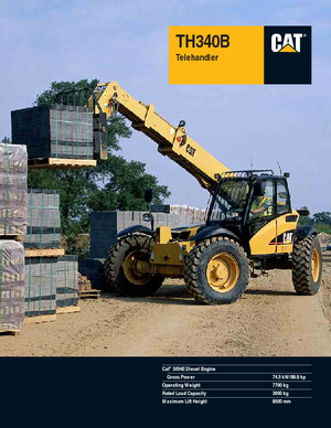 Teleszkópos rakodók Caterpillar TH340B