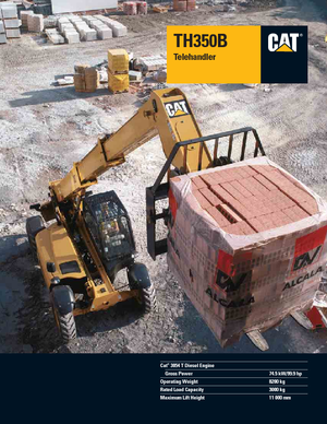 Teleszkópos rakodók Caterpillar TH350B