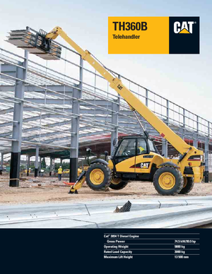 Teleszkópos rakodók Caterpillar TH360B