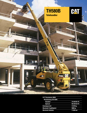Teleszkópos rakodók Caterpillar TH 580 B