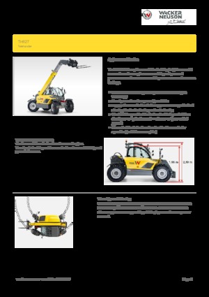 Teleszkópos rakodók Wacker Neuson TH627
