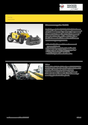 Teleszkópos rakodók Wacker Neuson TH730