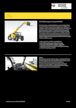 Teleszkópos rakodók Wacker Neuson TH735