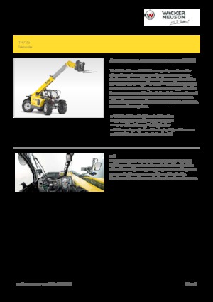 Teleszkópos rakodók Wacker Neuson TH735