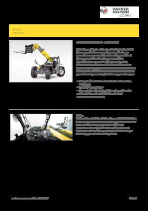 Teleszkópos rakodók Wacker Neuson TH750