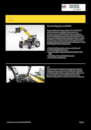 Teleszkópos rakodók Wacker Neuson TH750