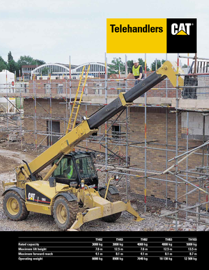 Teleszkópos rakodók Caterpillar TH 63