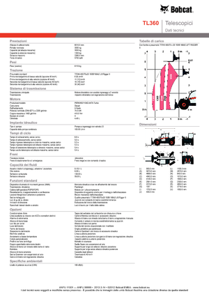 Teleszkópos rakodók Bobcat TL 360