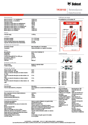 Forgó felsővázas teleszkóps rakodók Bobcat TR38160