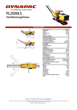 Burkolatmarók Dynapac PL 2000 LS