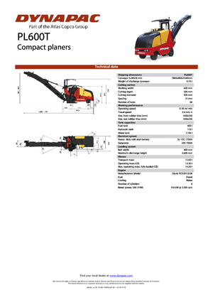 Burkolatmarók Dynapac PL 600 T