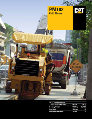 Burkolatmarók Caterpillar PM102