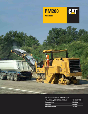 Burkolatmarók Caterpillar PM200