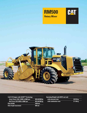 Burkolatújrahasznostók / hideg újrahasznostók Caterpillar RM500 