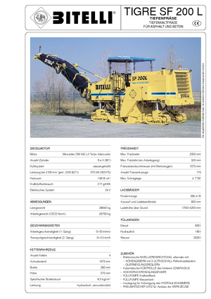 Burkolatmarók Bitelli SF 200 L