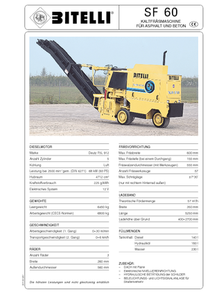 Burkolatmarók Bitelli SF 60