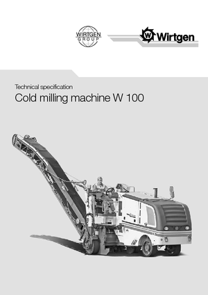Burkolatmarók Wirtgen W 100