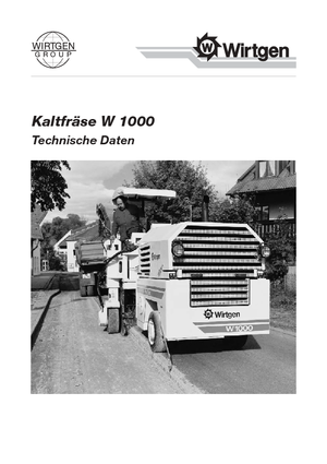 Burkolatmarók Wirtgen W 1000