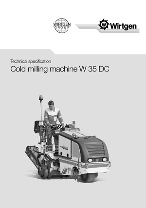 Burkolatmarók Wirtgen W 35 DC