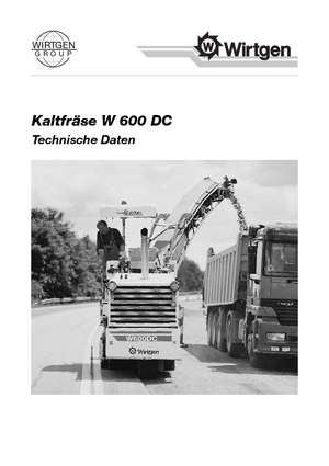 Burkolatmarók Wirtgen W 600 DC