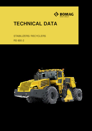 Burkolatújrahasznostók / hideg újrahasznostók Bomag RS 600-2