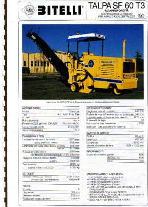 Burkolatmarók Bitelli SF 60 T3