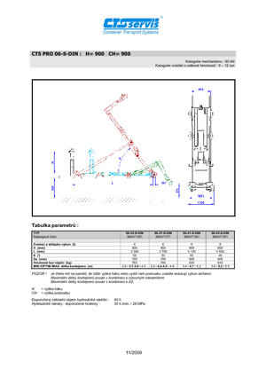 Konténer-emelőhorgos tehergépkocsik CTS CTS Pro 06-41 S