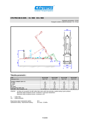 Konténer-emelőhorgos tehergépkocsik CTS CTS Pro 08-33 S