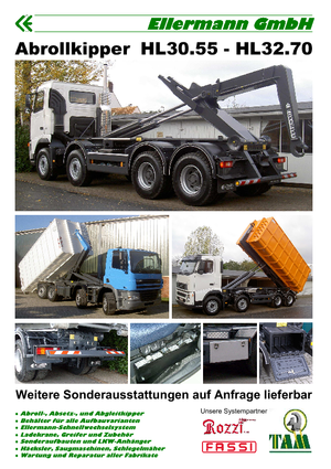 Konténer-emelőhorgos tehergépkocsik Ellermann HL 32.70