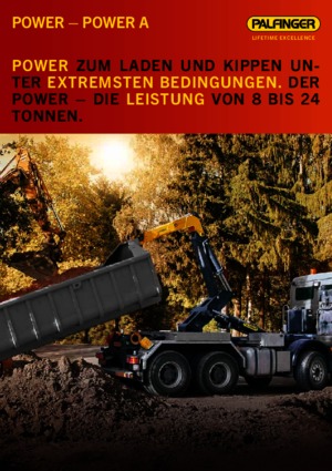 Konténer-emelőhorgos tehergépkocsik Palfinger P 20 