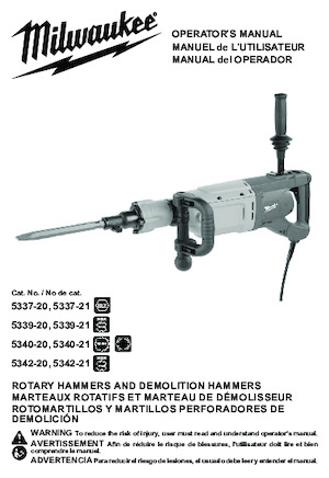 Fűrókalapácsok Milwaukee 5340-21